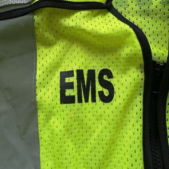 Size M-XL Galls EMS High Vis Safety Vest Yellow Gray Reflective USED SHIPS ASAP - Picture 5 of 14